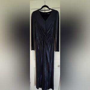 Polo Ralph Lauren Shimmering Black Long Sleeve Dress